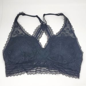 Victorias Secret Black Racerback Bralette M NWOT
